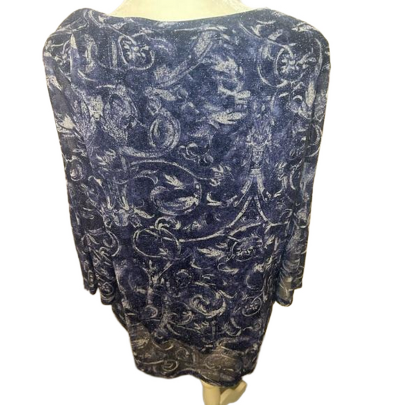 Chico’s Metallic Top - Picture 2 of 7